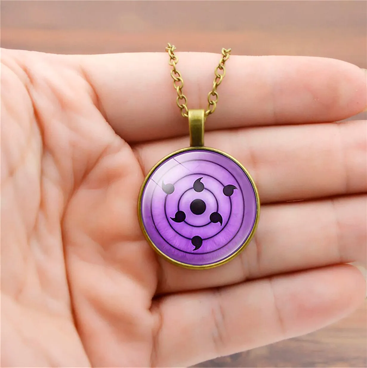 Collar Rinnegan Supremo Naruto Anime Unisex + Estuche