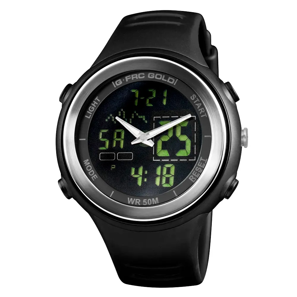 Reloj Digital Resistente Al Agua 50 M Ak17143 + Estuche 