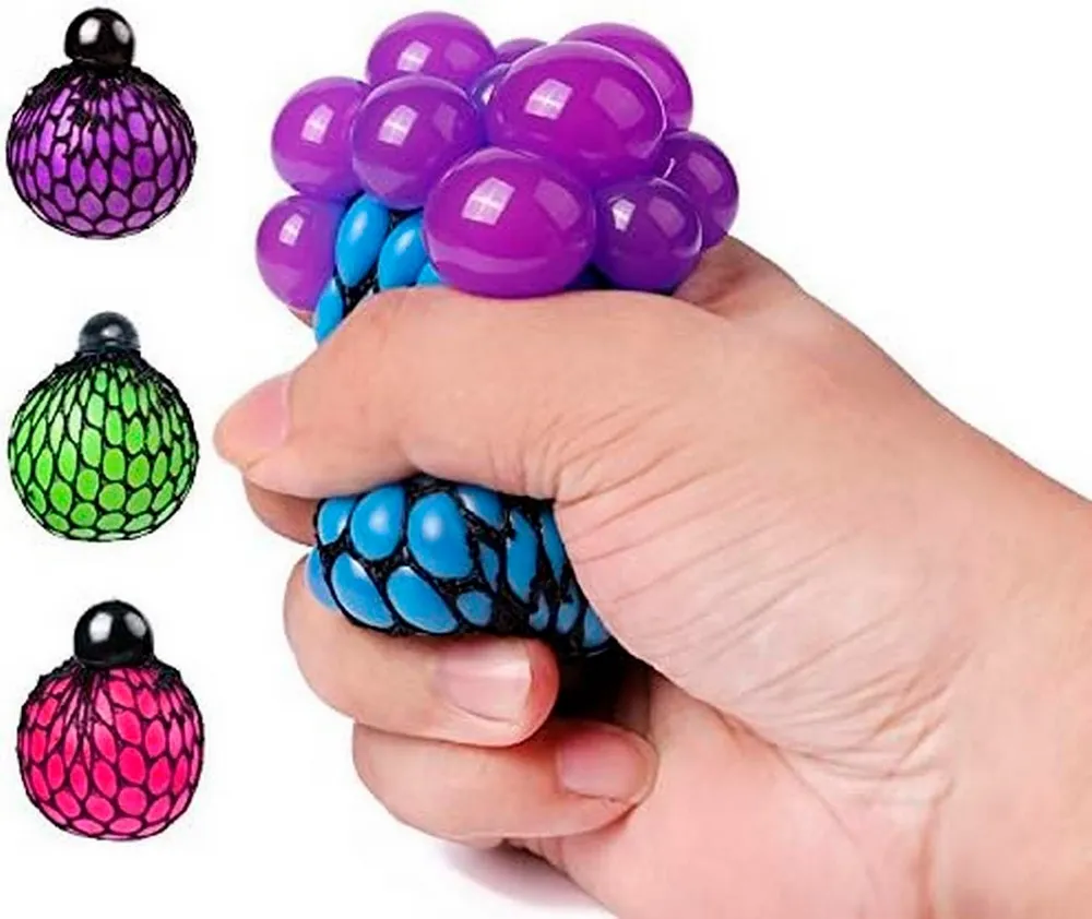 Squishy Juguete Anti Estrés Squishies Pelota Unicolor Malla