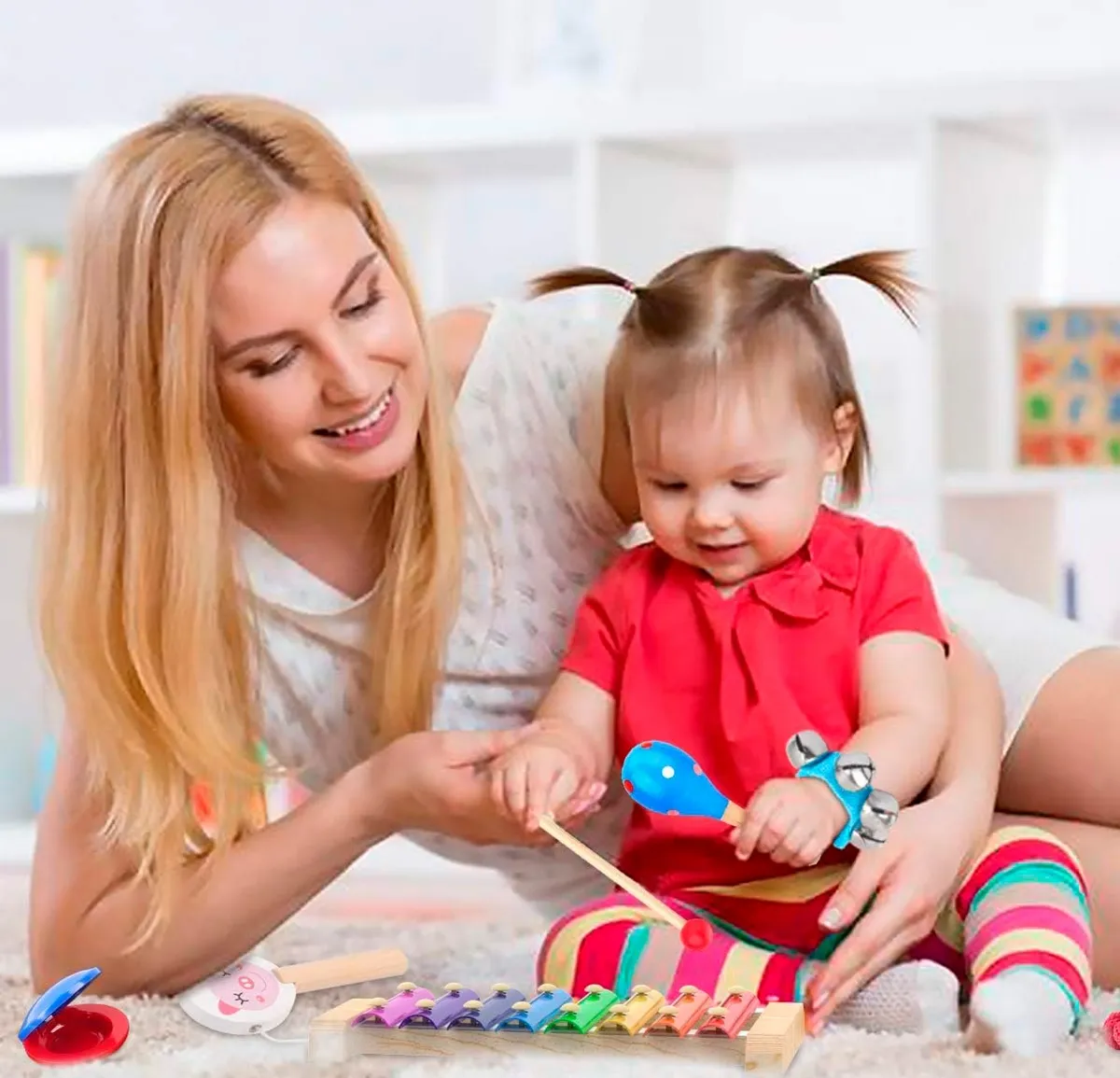 Xilófono Marimba Juguete Infantil Niños Bebe Musical Emoji