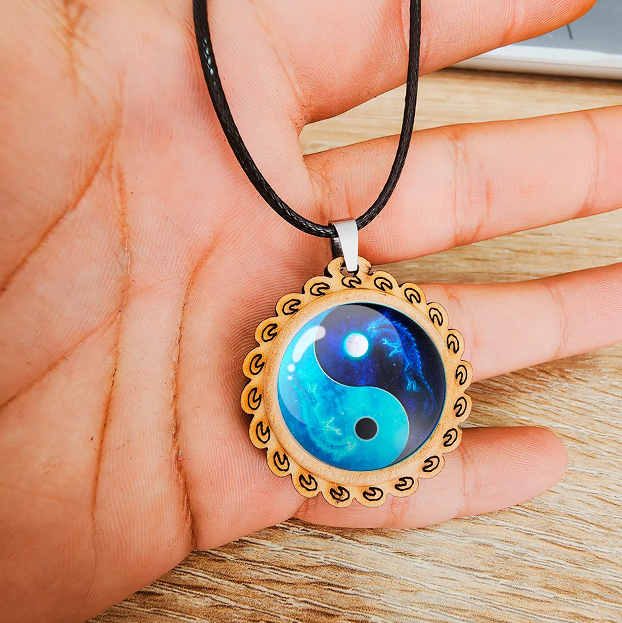 Collar Yin Yang Yinyang Yin Yan Unisex + Estuche