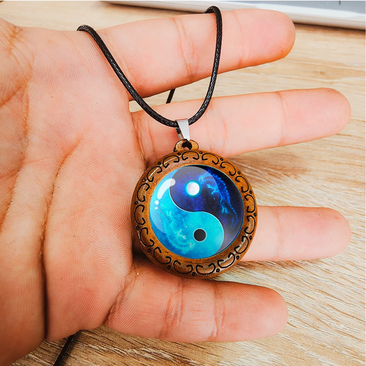 Collar Yin Yang Yinyang Yin Yan Unisex + Estuche