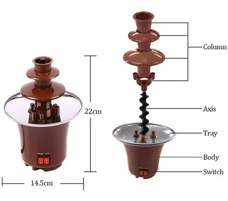 Fuente De Chocolate  Fondue Fountain 3 Niveles