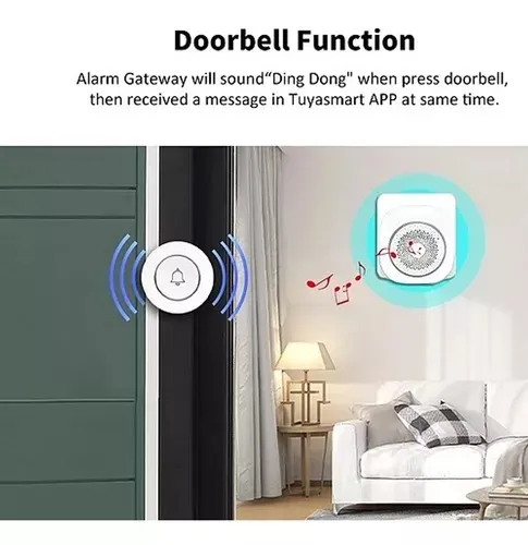 Kit Alarma Wifi Sencilla App Compatible Con Alexa Y Google (Huge) Ref: Ac85-250