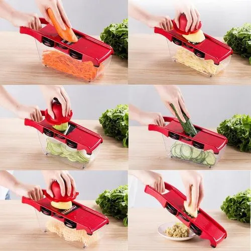 Cortador De Cocina Rallador De Verduras  6 En 1