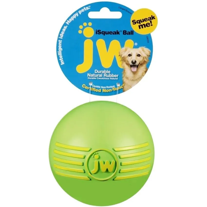 Juguete Pelota Perros Sonido Jw Goma Resistente Small