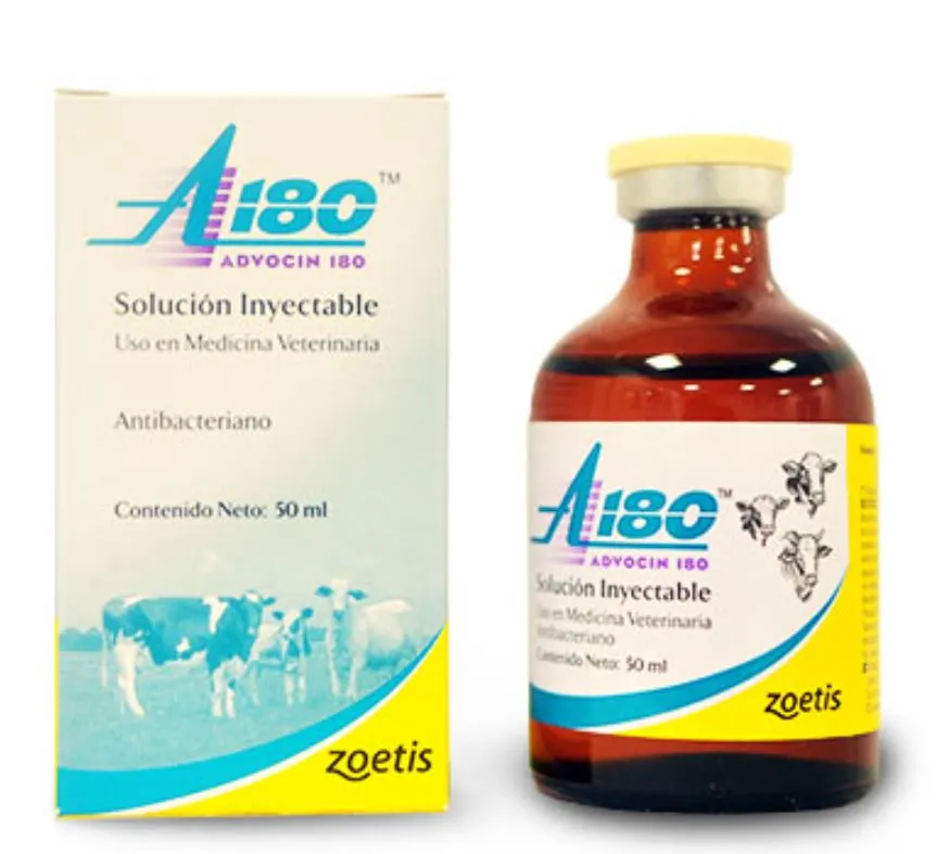 Antibacteriano Inyectable Advocin 180 x 50ml Zoetis