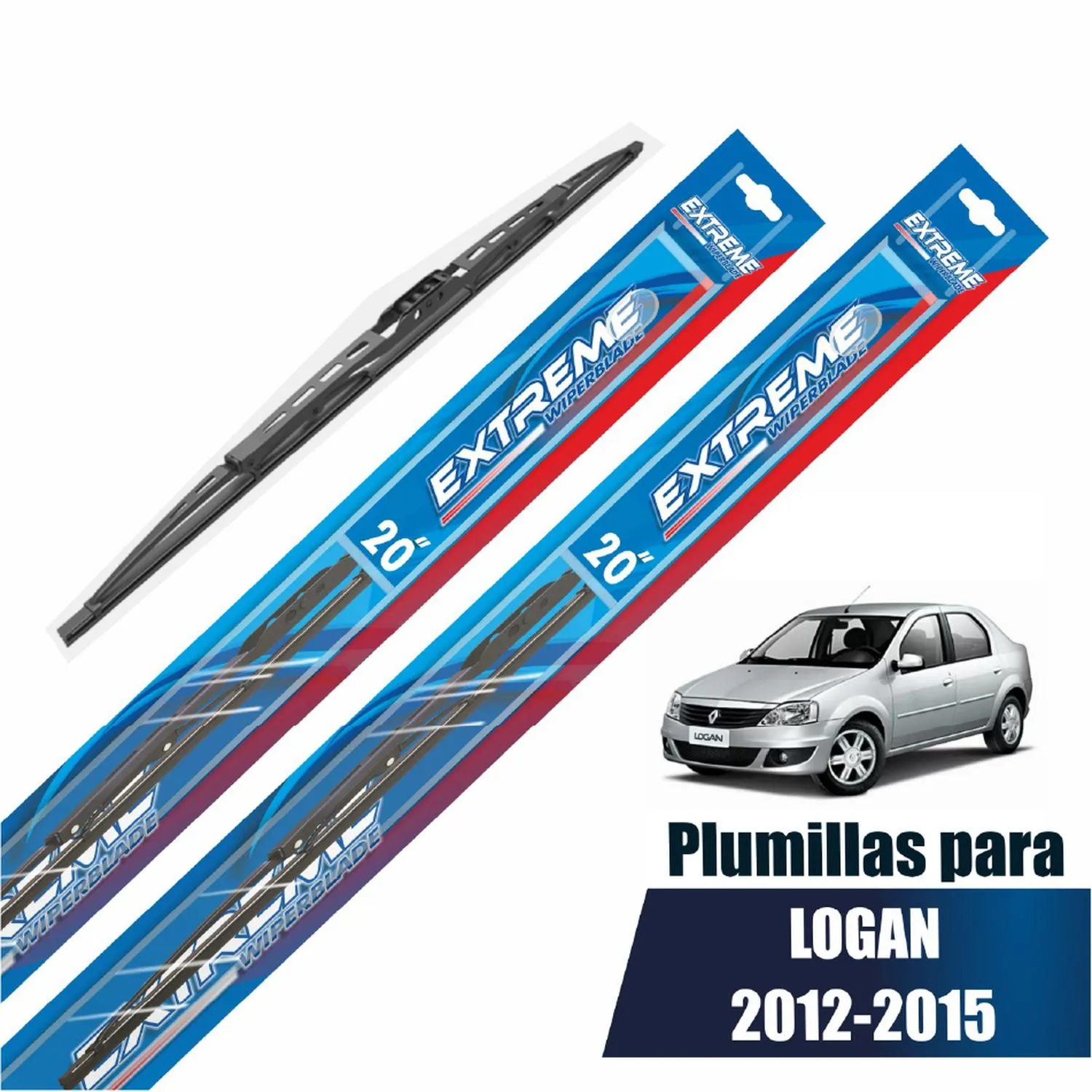 Par Plumillas Codinter Extreme Renault Logan 20"| 20"