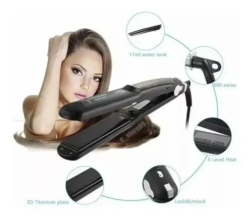 Plancha De Cabello A Vapor Reporalizadora Healthy Profesional AD-0620