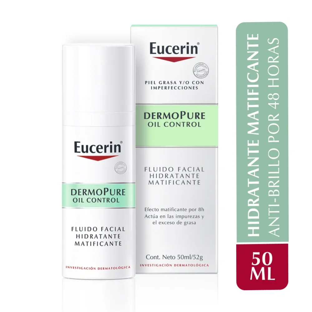 Eucerin Fluido Facial Hidratante Matificante Frasco 50 Ml