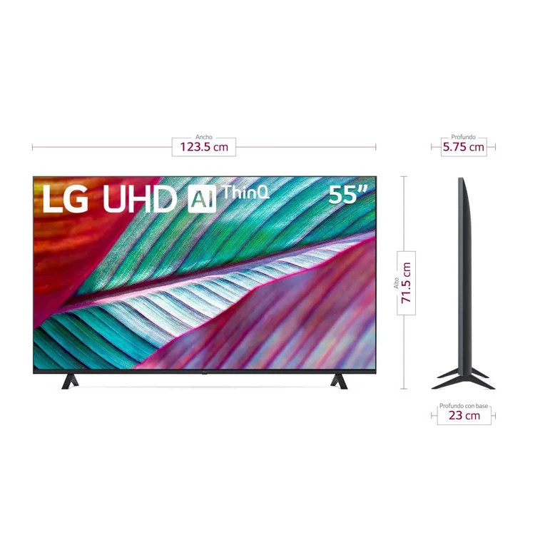 TV LG 55" Pulgadas 139 cm 55UR875