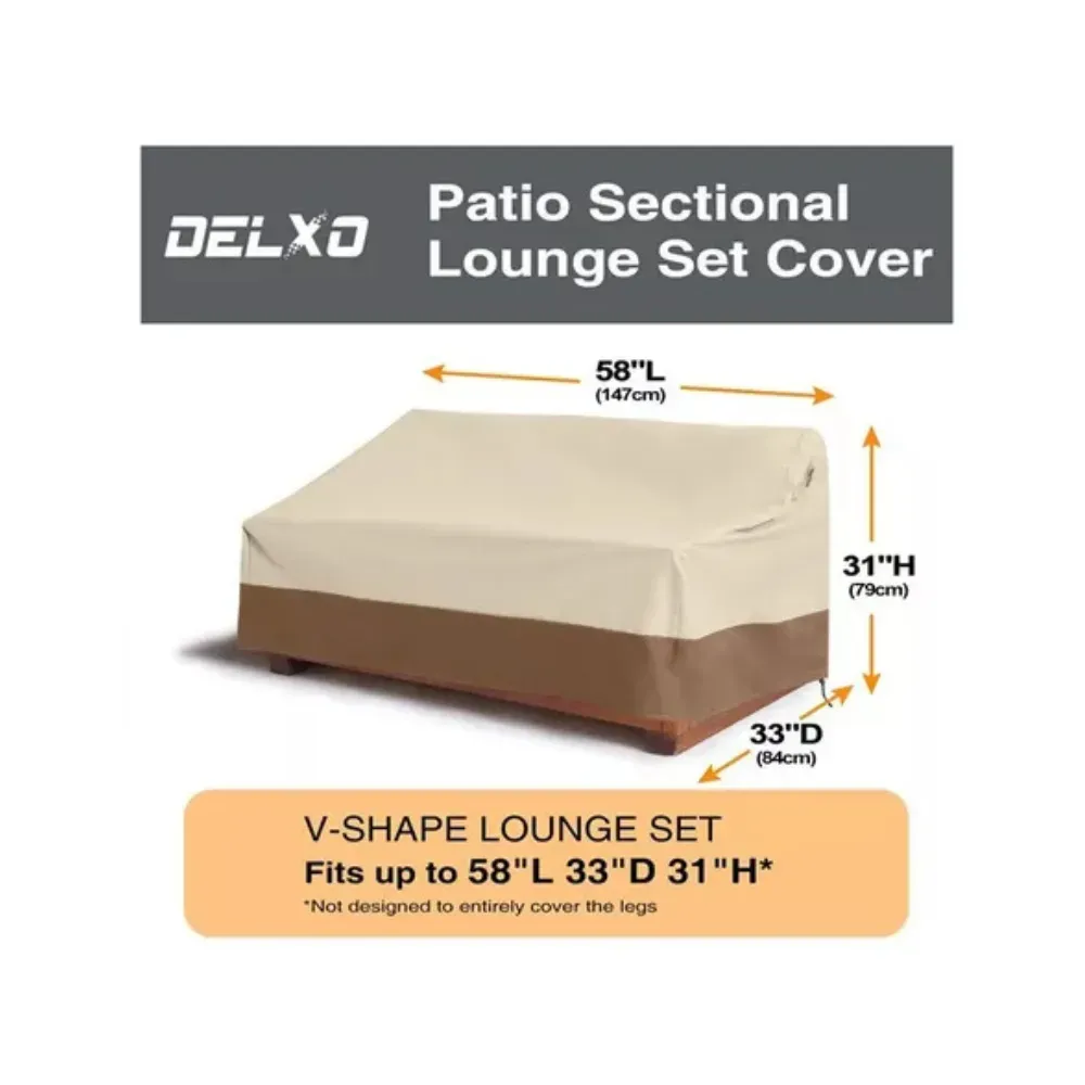 Delxo Protector Sofa Exterior 2 Puestos 