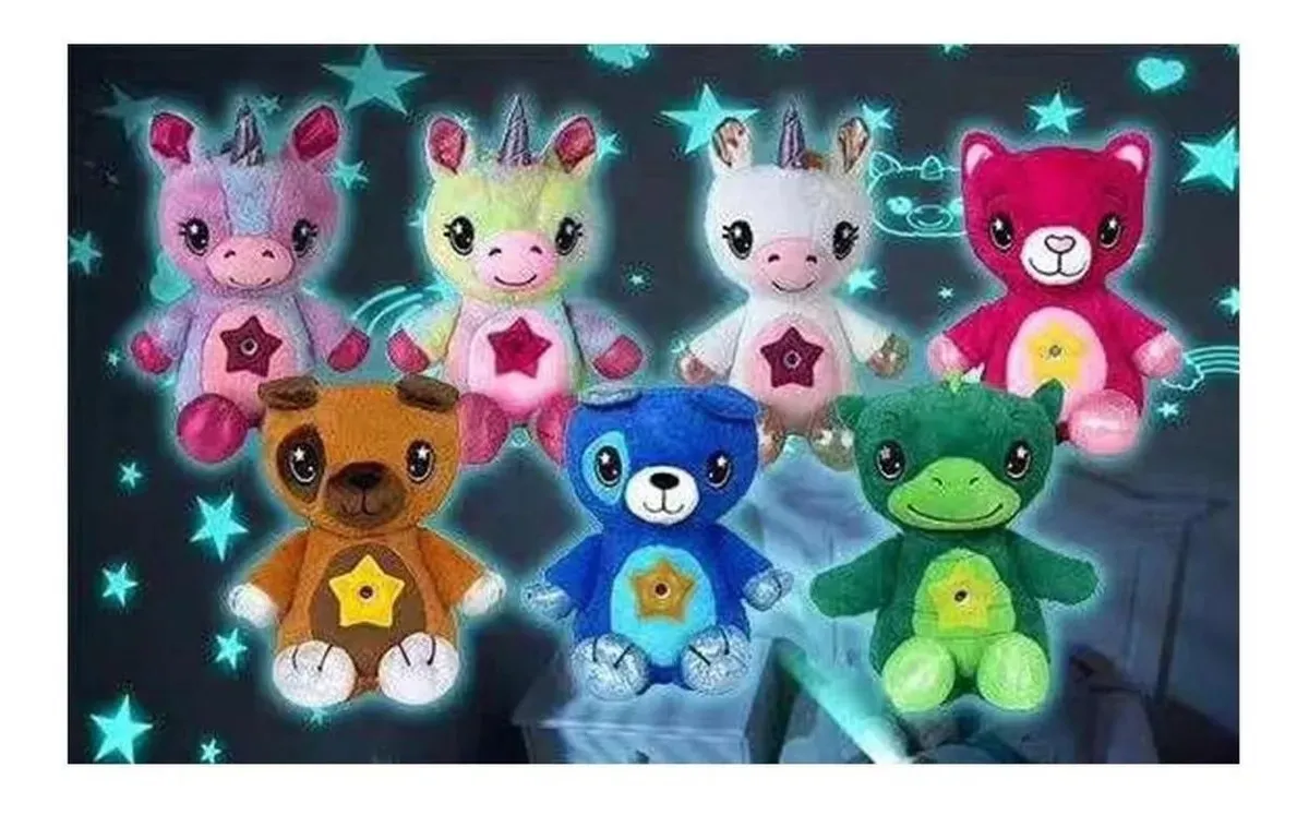 Peluche Luminoso Star Belly Proyector De Luz