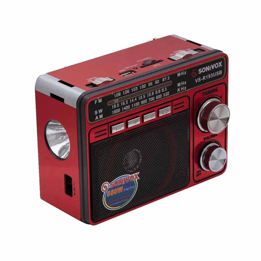 Radio Recargable Tarjeta Sd Sonivox Vs R193