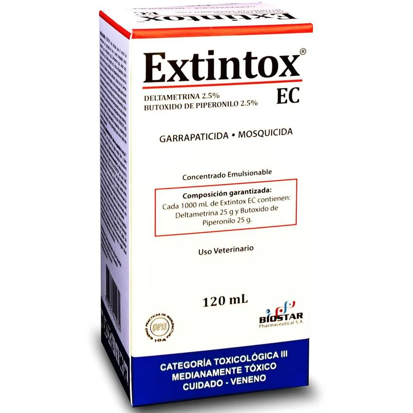 Extintox Ec Control Garrapatas Y Pulgas Perros 120Ml