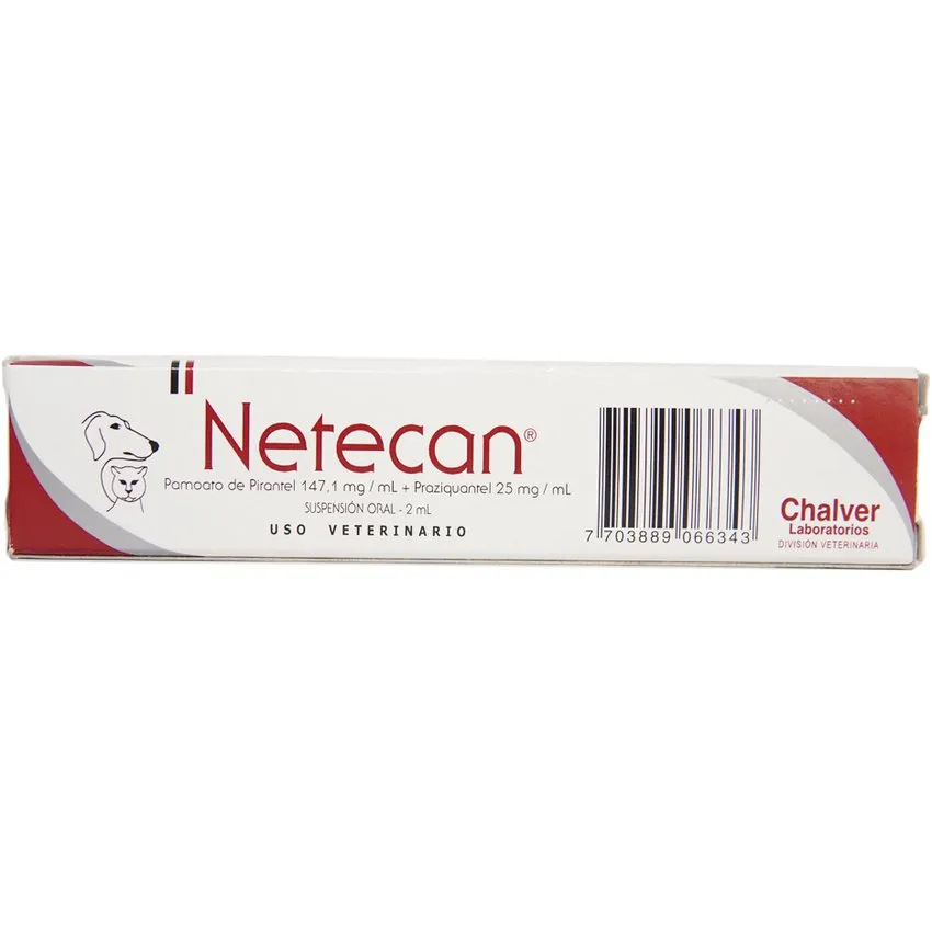 Netecan Suspension Oral Antiparasitario Perros Gatos 2Ml