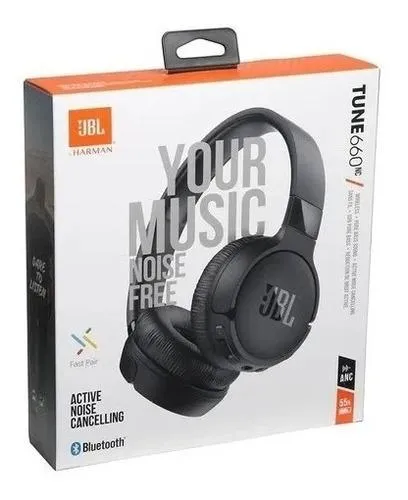 Audífonos Jbl Original Tune 660nc Lifestyle Cancelación Ruido Negro