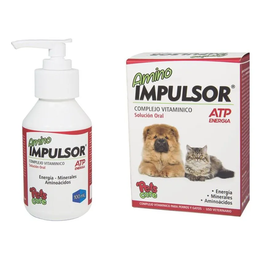 Amino Impulsor Complejo Vitaminico Oral Perros Gatos 100Ml