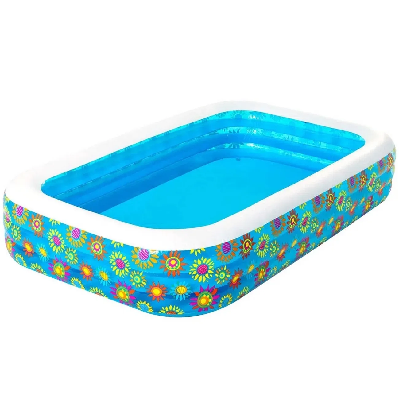 Alberca Inflable Familiar Piscina Diseño Flores 54121 1161l