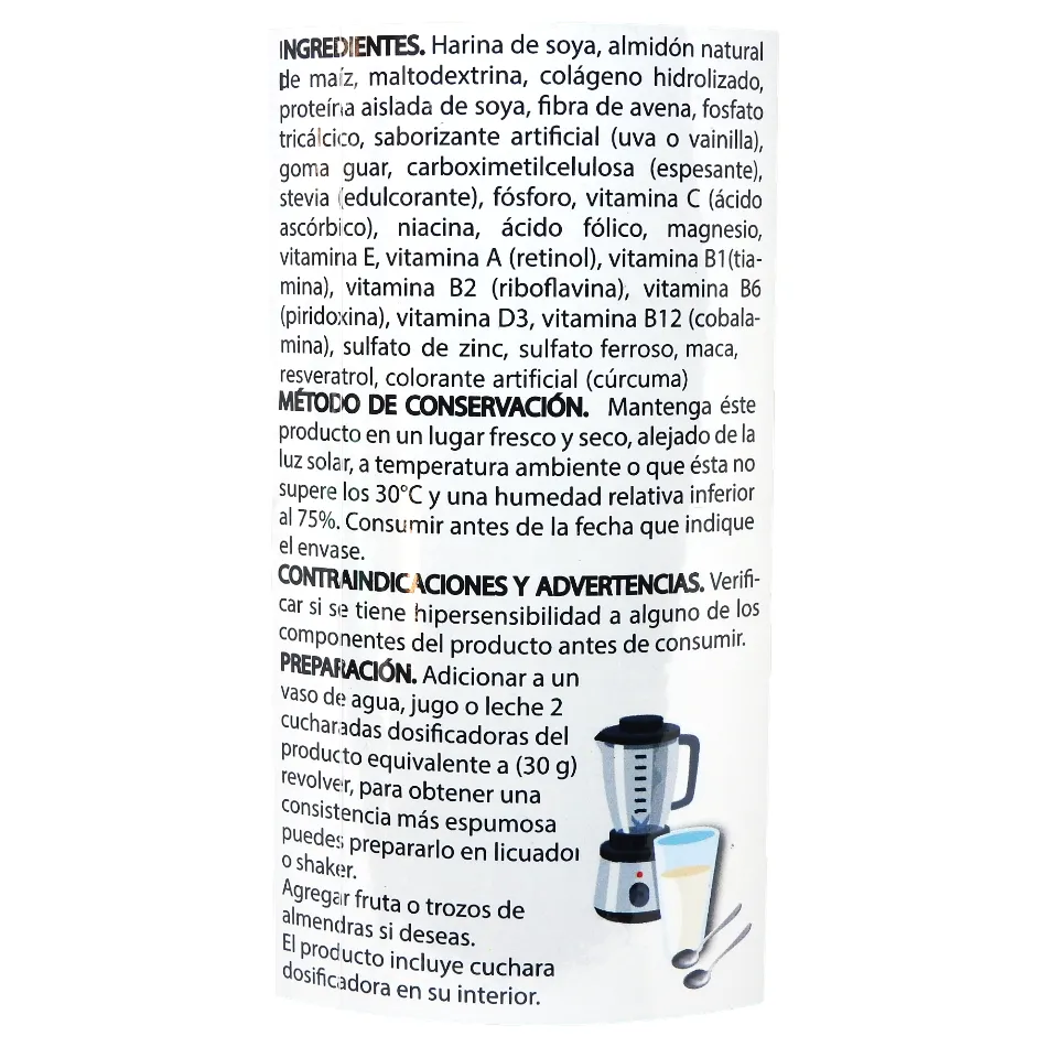 Colágeno Hidrolizado+Acido Fólico+Curcuma+Biotina+Magnesio