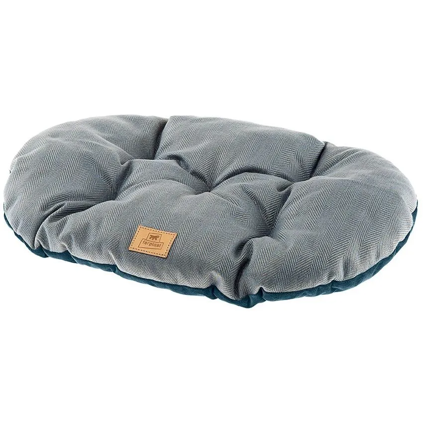 Cama Colchon Cojin Perros Gatos Ferplast Stuart Azul Pequeña