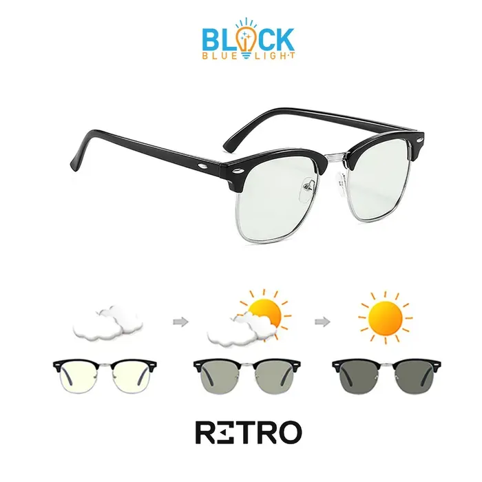 Retro® Silver Master Original 50° PHOTOCHROMIC® +Pc AntiBlue®