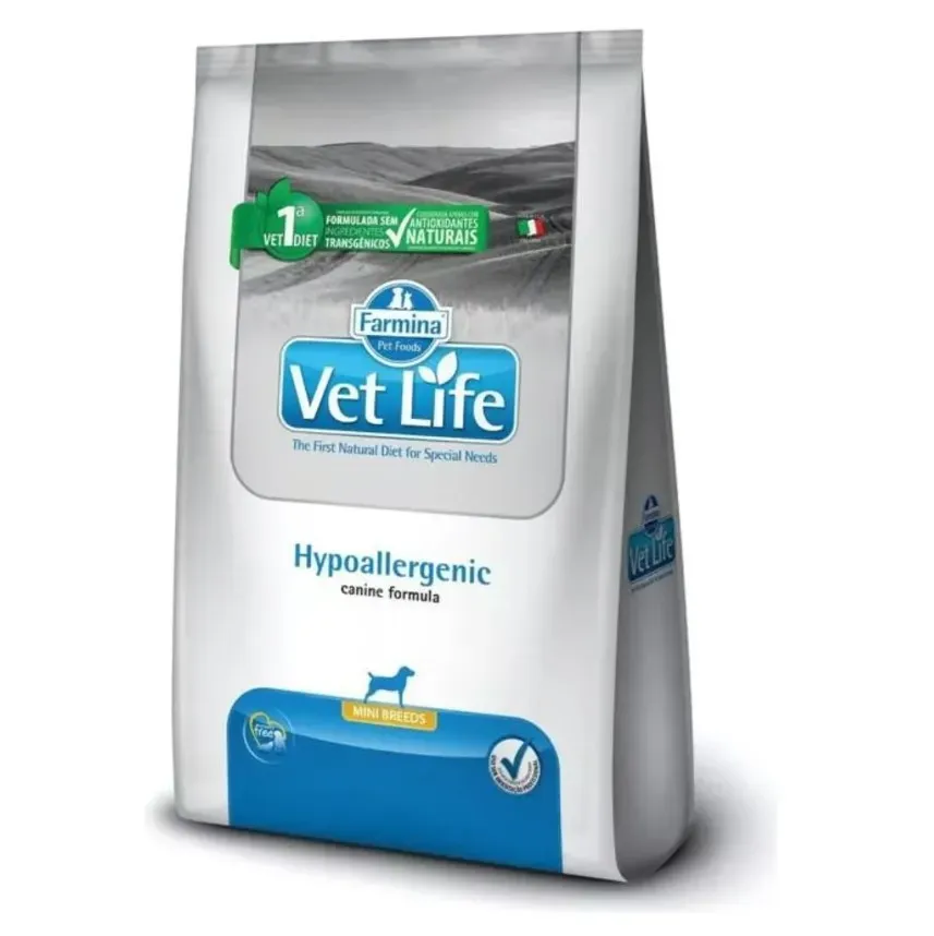 Vet Life Canine Perros Hypoallergenic Mini Alergias 2kg