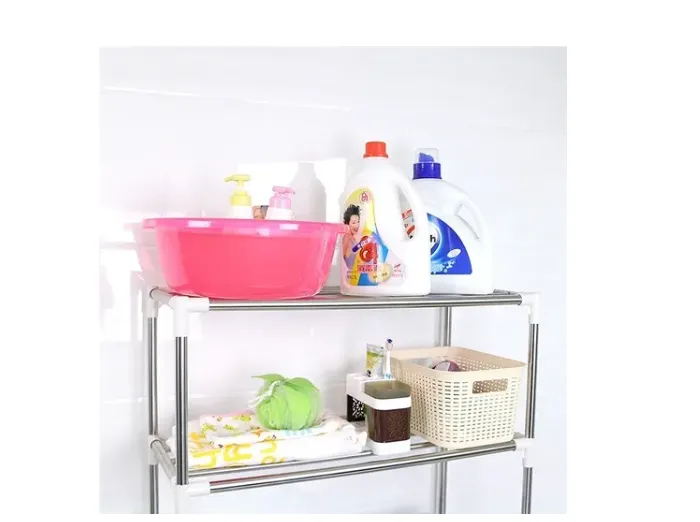 Estante Organizador De Baño Lavadora Soporte Ajustable