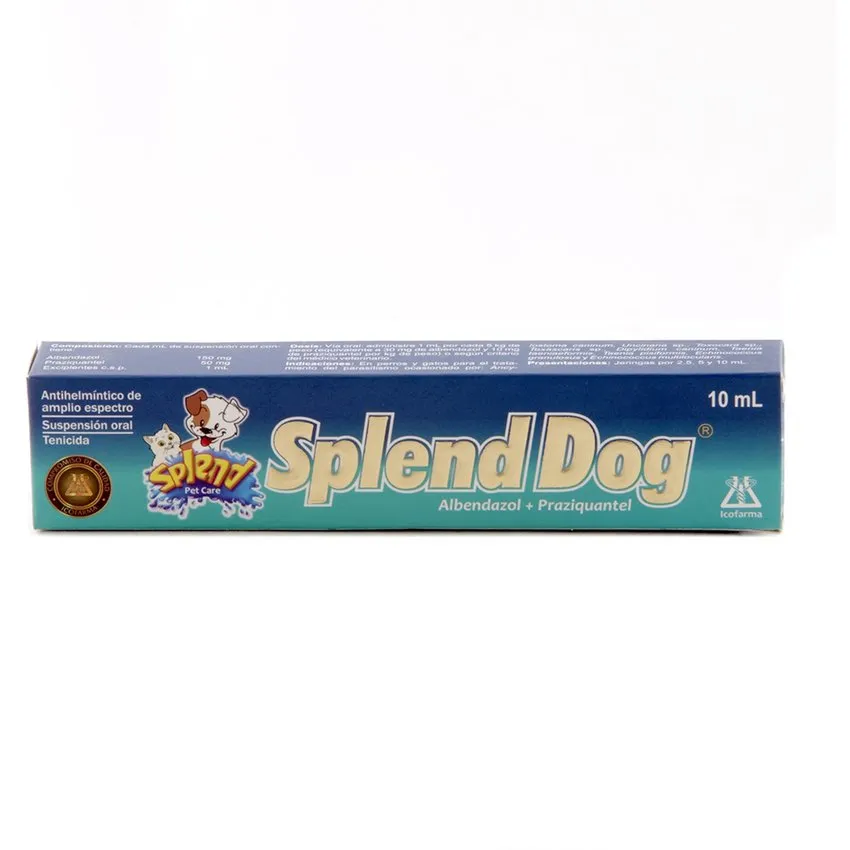 Splend Dog Antiparasitario Suspension Oral Perros Gatos 10Ml