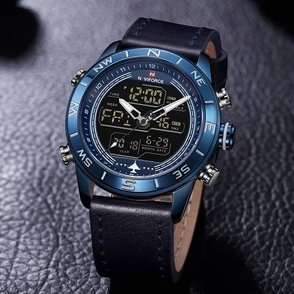 Reloj Naviforce Original Nf9144 Casual Azul + Estuche