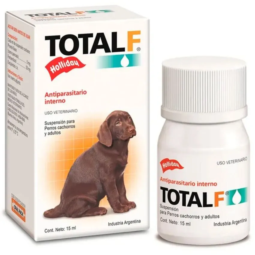 Total F Suspensión Perros Antiparasitario Interno 15ml