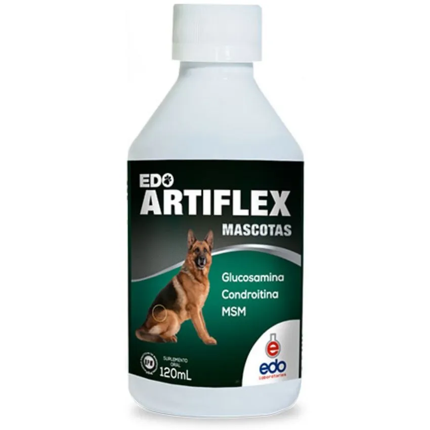 Edo Artiflex Suplemento Alimenticio Articulaciones Perros Frasco 120Ml