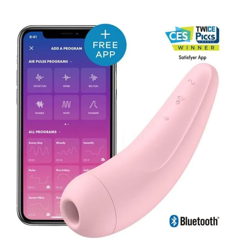 Succionador de clitoris Satisfyer Curvy 2+ Interactivo App Vibrador