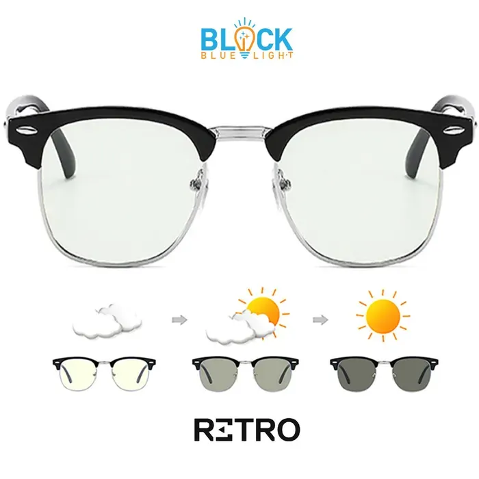 Retro® Silver Master Original 50° PHOTOCHROMIC® +Pc AntiBlue®