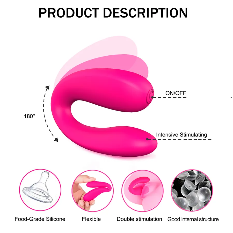 Vibrador Doble Vebe Pink - Shande