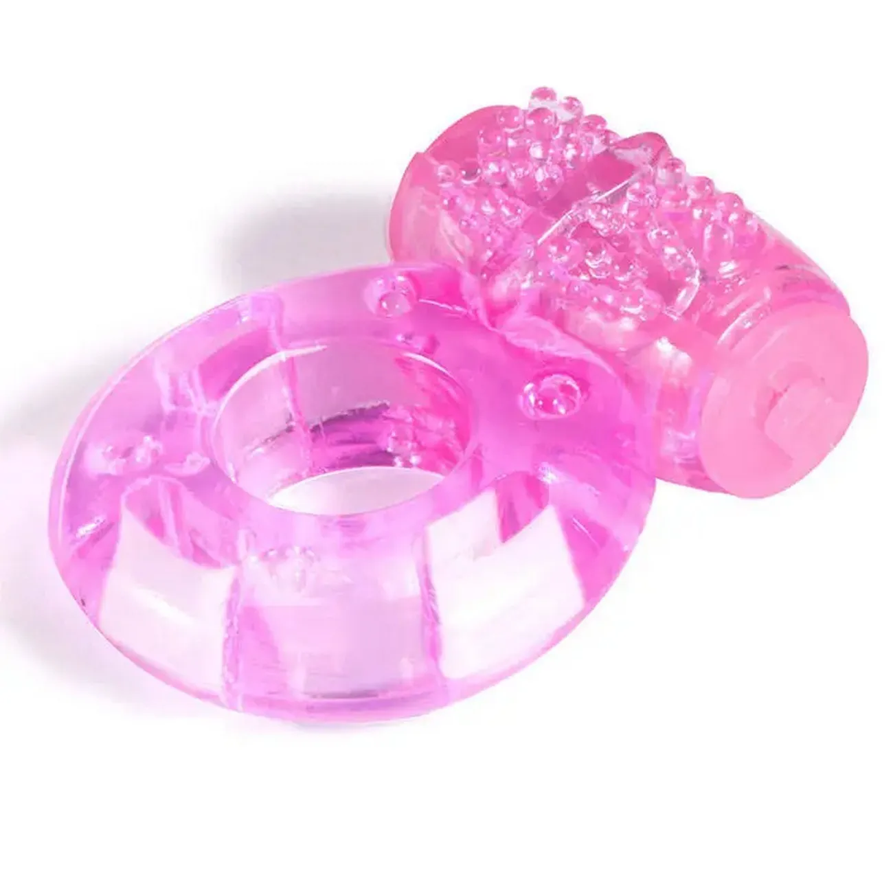 Anillo Vibrador Retardante Doble Estimulación Juguete Sexual