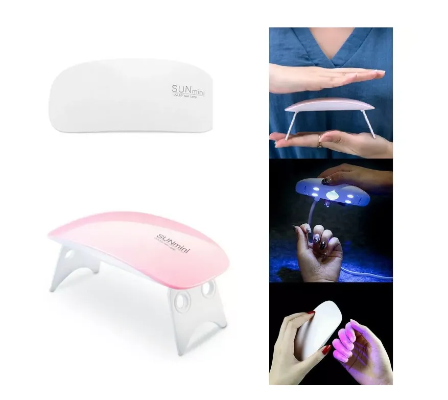 Mini Lampara Uv/led Para Uñas Gel Esmalte Semi Permanente