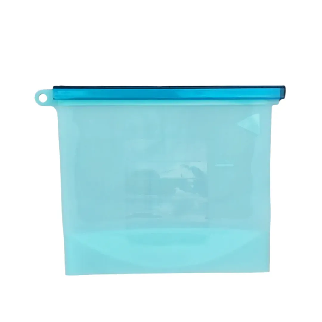 Bolsa En Silicona Azul Cielo Hermética Multiusos 1500ml