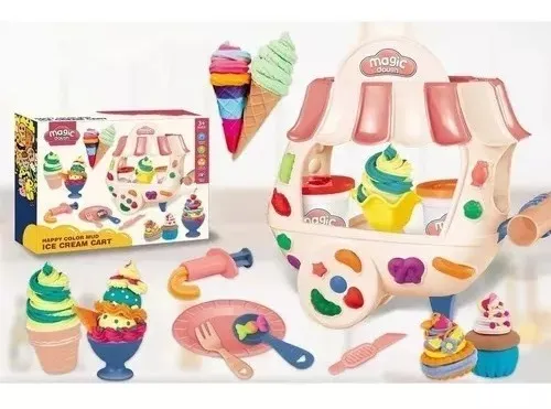 Masa Plastilina Magic Dough Carrito De Helados 