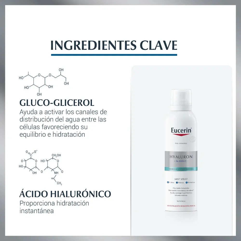 Eucerin Mist Spray Facial Hyaluron Con Ácido Hialurónico X 150ml