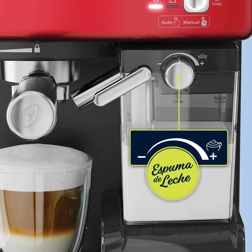 Cafetera Automática De Espresso Roja Oster Prima Latt BVSTEM6603R