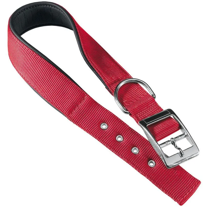 Collar Nylon Perro Ferplast Daytona C30x55 Rojo