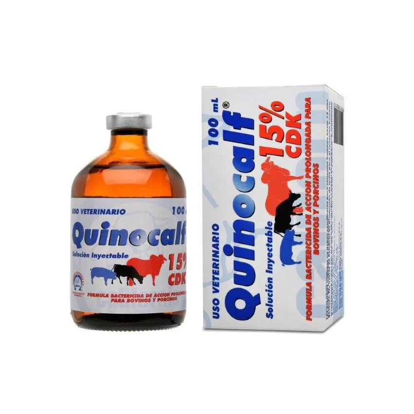 Quinocalf 15 Cdk Inyectable Bovinos 100Ml