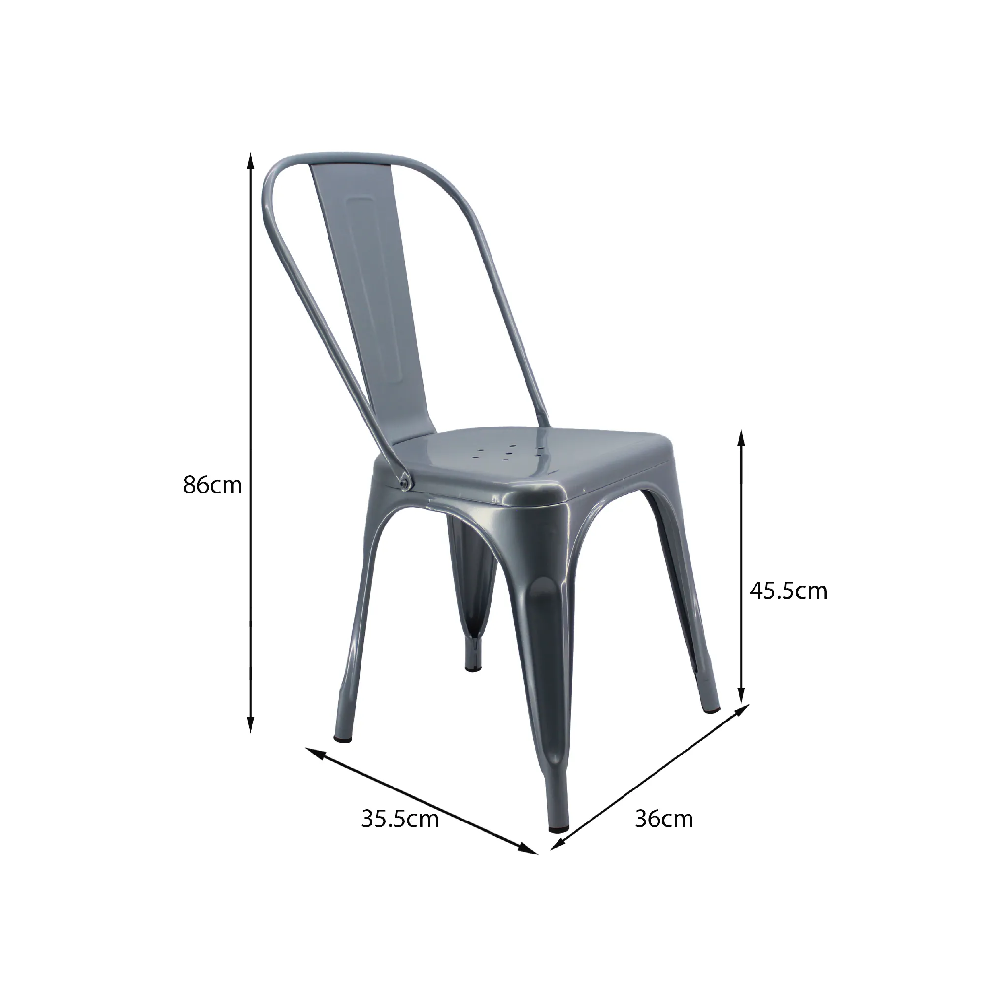 Silla 5NUEVE Bertolini Color Gris