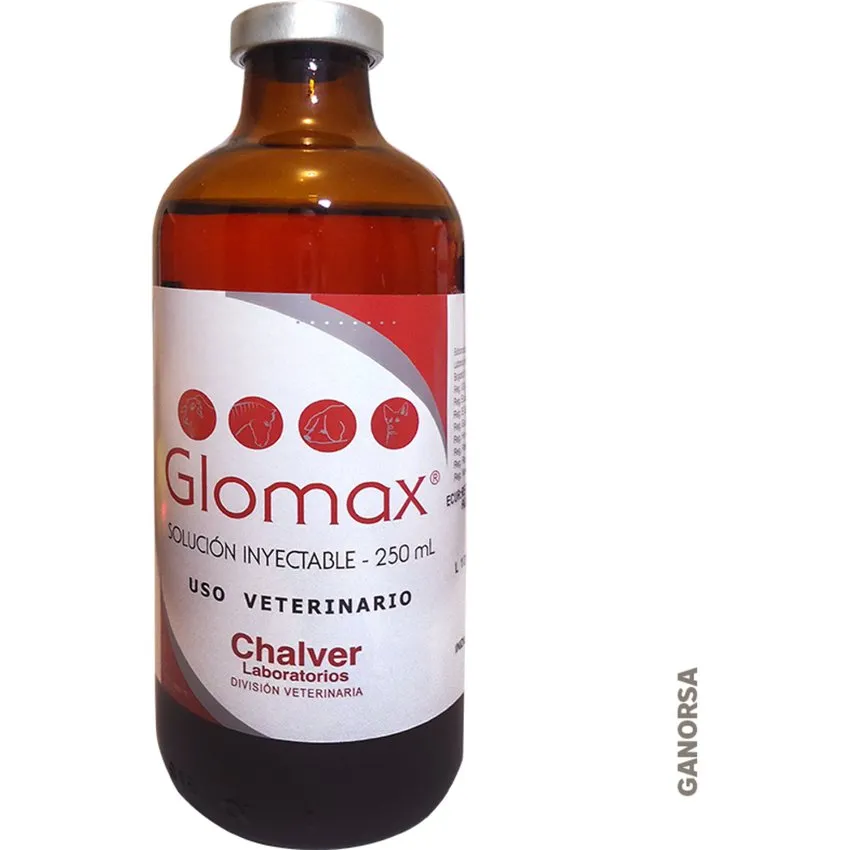 Glomax Vitaminico Aminoacidos Inyectable Perros 250Ml