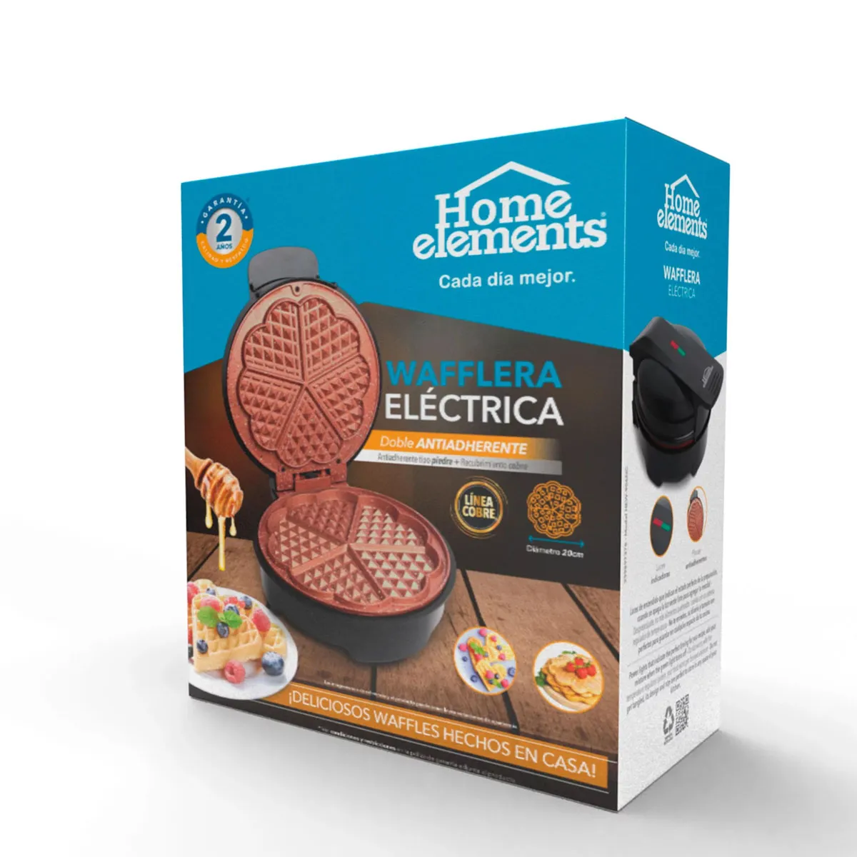 Wafflera – Línea Cobre HOME ELEMENTS