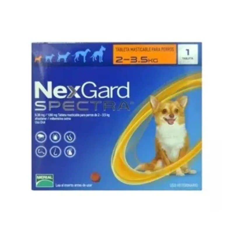 Nexgard Spectra Parasitos Pulgas Garrapatas Perros 2 - 3.5Kg