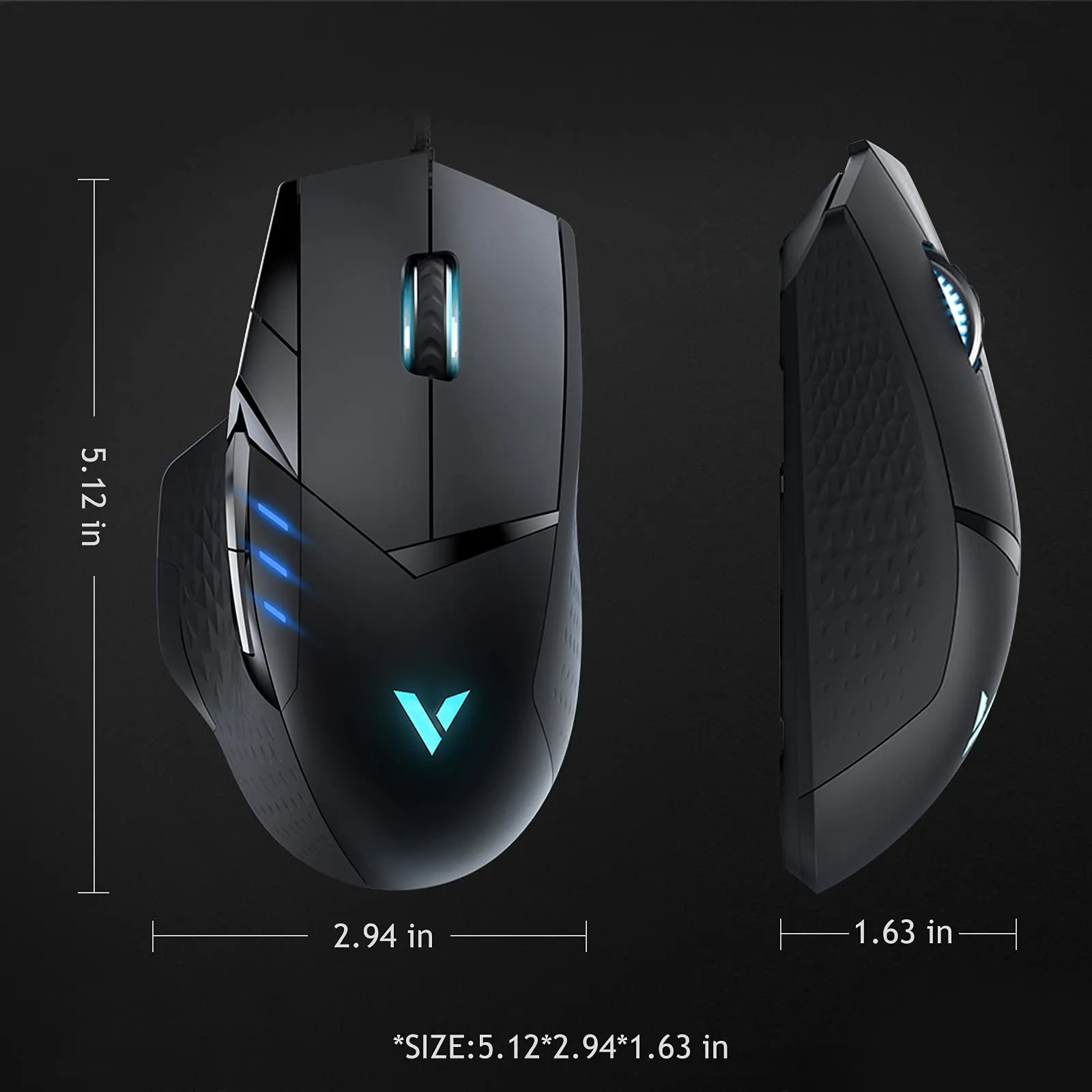 Mouse Gamer Pro Rgb - 16000 Dpi RAPOO VT300S - Mouse Gamer Profesional