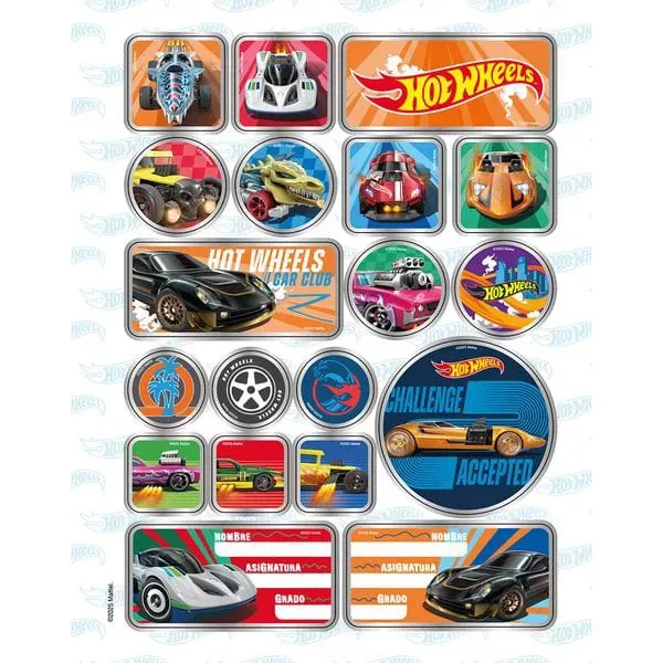 Cuaderno De 100 Hojas Primavera Hot Wheels X3Unidad Rallado