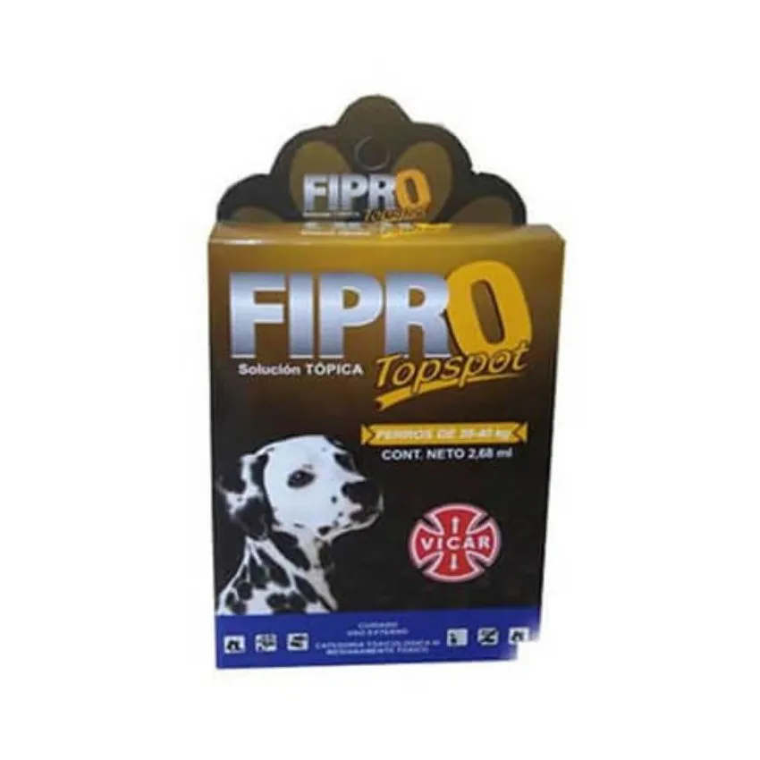 Fipro Top Spot Antipulgas 2,68Ml Perros 20 A 40Kg